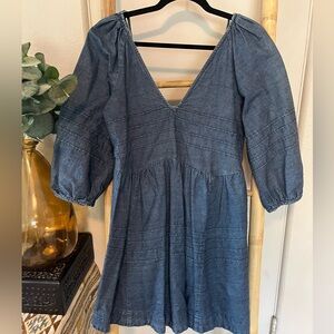 Free People Denim Baby Doll Dress